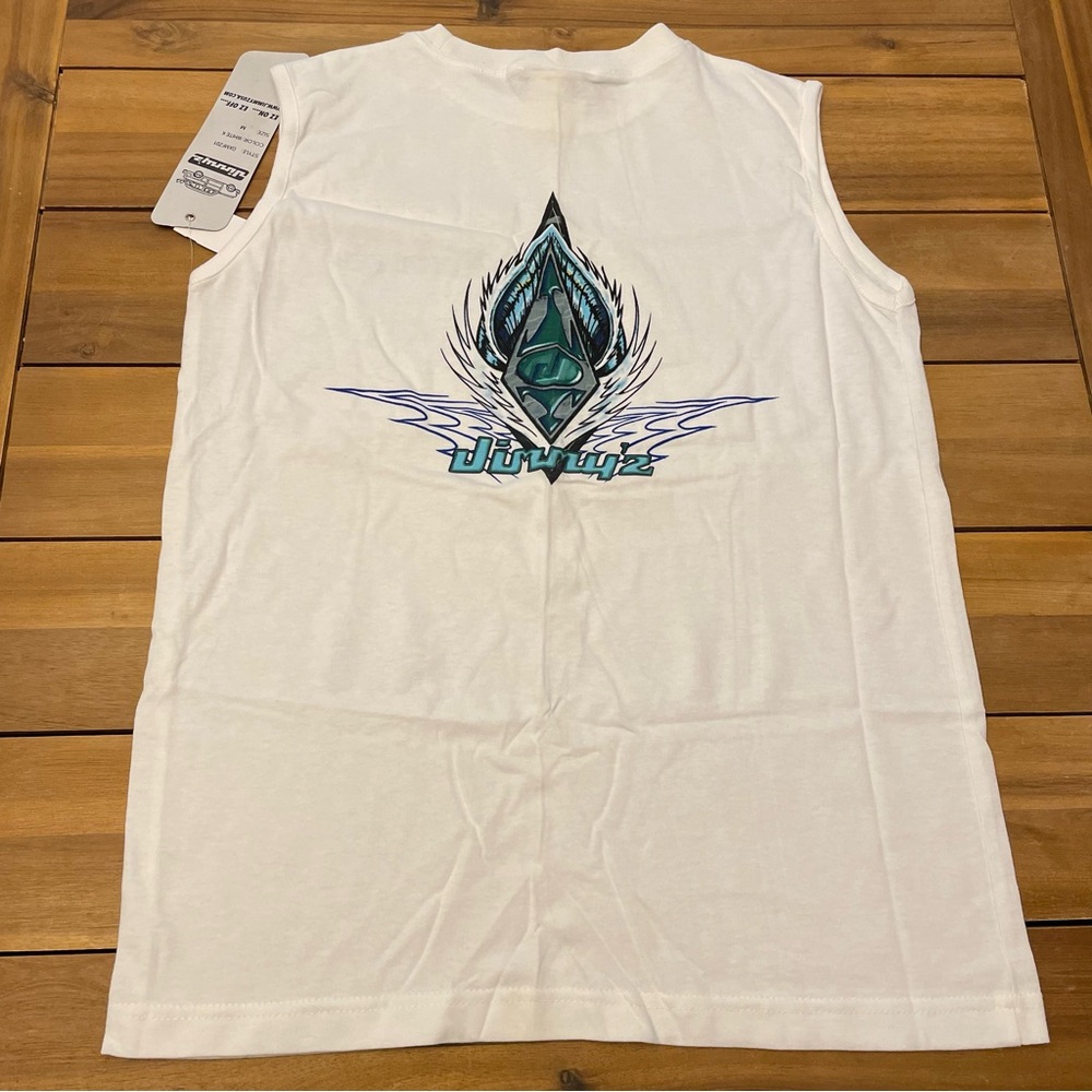 Vintage New NWT 90s Jimmy Z Shirt Surf Skateboard Logo Shirt Medium Tank Top